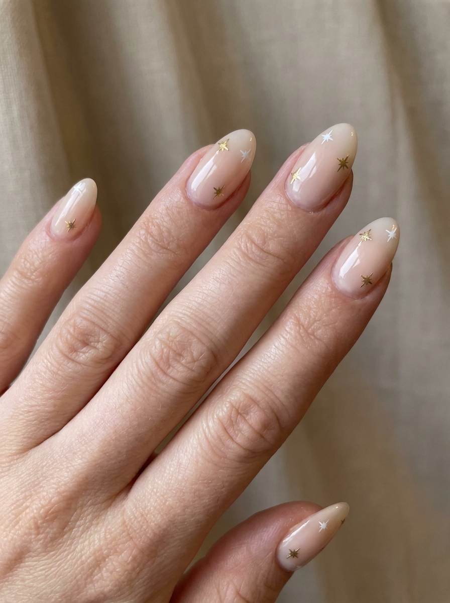 Tiny Star School Nails als Back to School Nails Inspiration 2026